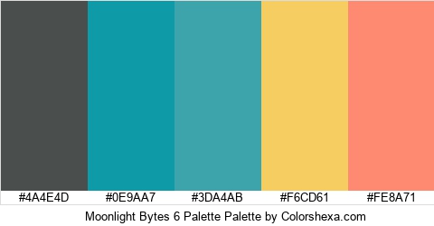 Moonlight Bytes 6 Palette Colors Logo