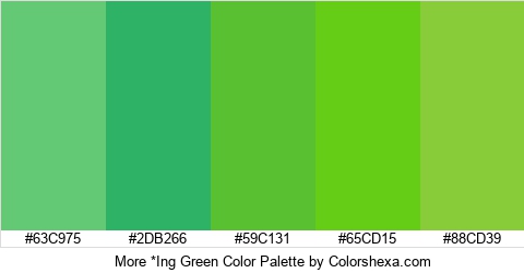 More *Ing Green Color Colors Logo