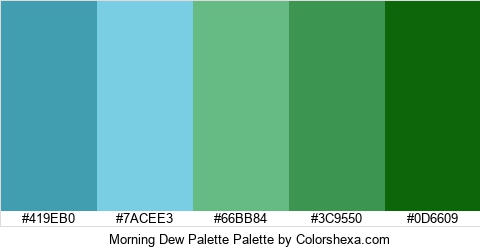 Morning Dew Palette Colors Logo