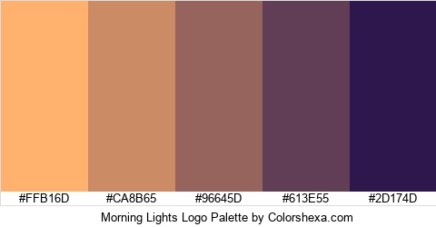 Morning Lights Logo Colors Logo