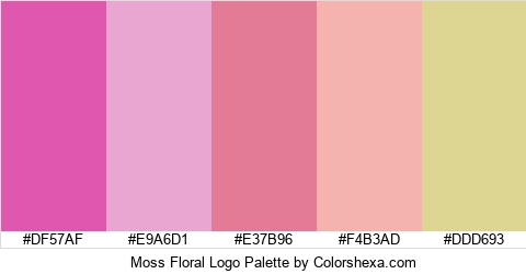 Moss Floral Logo Colors Logo