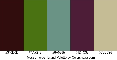 Mossy Forest Brand Colors Logo