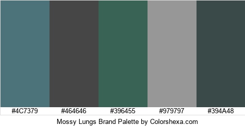 Mossy Lungs Brand Colors Logo