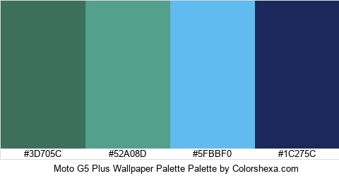 Moto G5 Plus Wallpaper Palette Colors Logo