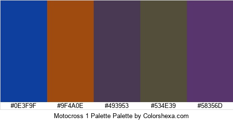 Motocross 1 Palette Colors Logo