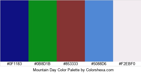 Mountain Day Color Colors Logo