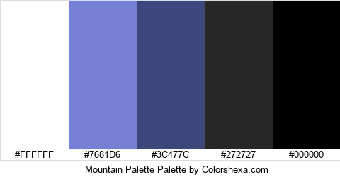 Mountain Palette Colors Logo