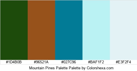 Mountain Pines Palette Colors Logo