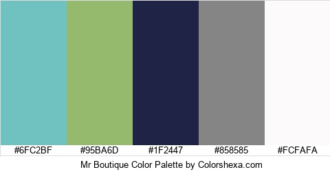 Mr Boutique Color Colors Logo