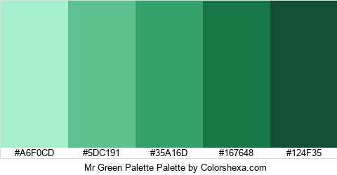 Mr Green Palette Colors Logo