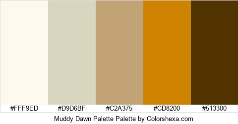 Muddy Dawn Palette Colors Logo