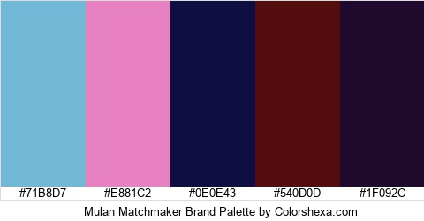 Mulan Matchmaker Brand Colors Logo