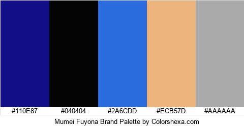 Mumei Fuyona Brand Colors Logo