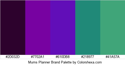 Mums Planner Brand Colors Logo