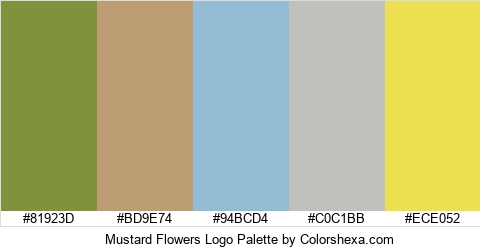 Mustard Flowers Logo Colors Logo