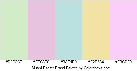 Muted Easter Brand Colors Logo
