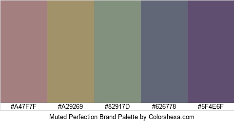 Muted Perfection Brand Colors Logo