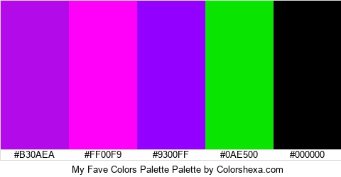 My Fave Colors Palette Colors Logo