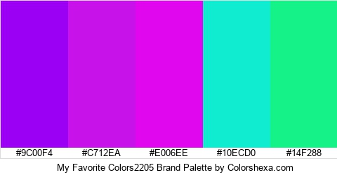 My Favorite Colors2205 Brand Colors Logo
