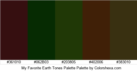 My Favorite Earth Tones Palette Colors Logo
