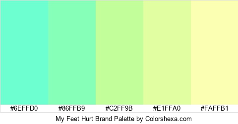 My Feet Hurt Brand Colors Logo