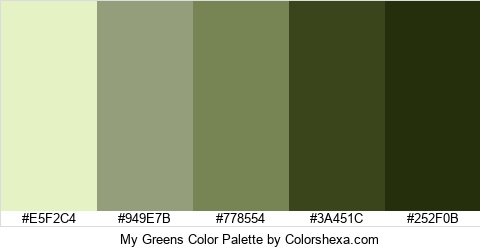 My Greens Color Colors Logo