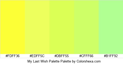 My Last Wish Palette Colors Logo