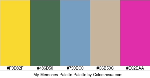 My Memories Palette Colors Logo