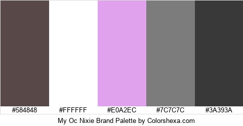 My Oc Nixie Brand Colors Logo