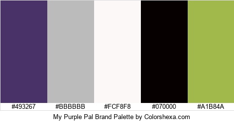 My Purple Pal Brand Colors Logo