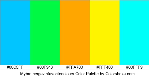 Mybrothergavinfavoritecolours Color Colors Logo