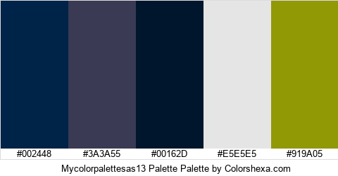 Mycolorpalettesas13 Palette Colors Logo