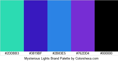 Mysterious Lights Brand Colors Logo