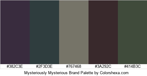 Mysteriously Mysterious Brand Colors Logo