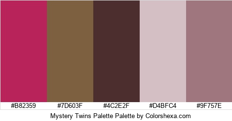 Mystery Twins Palette Colors Logo