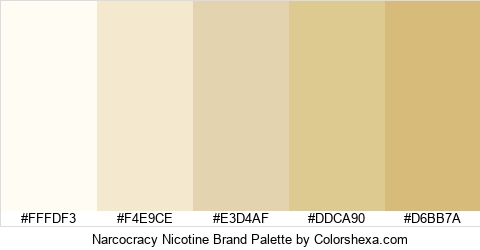 Narcocracy Nicotine Brand Colors Logo