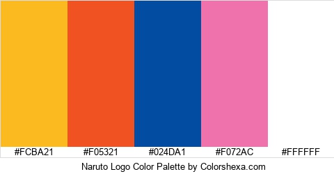 Naruto Logo Color Colors Logo