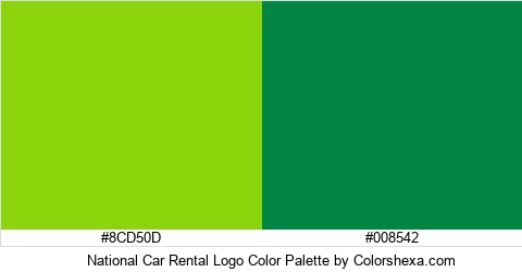 National Car Rental Logo Color Colors Logo