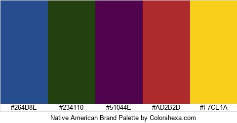 Native American Brand Colors Logo