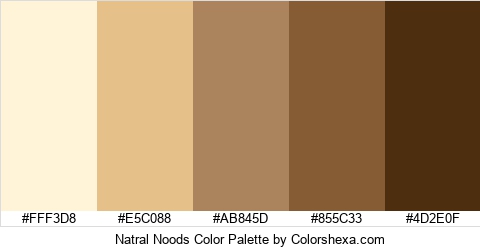 Natral Noods Color Colors Logo