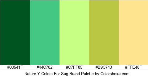 Nature Y Colors For Sag Brand Colors Logo