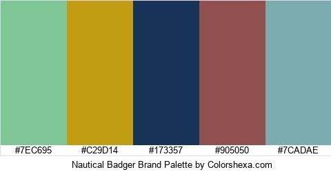 Nautical Badger Brand Colors Logo