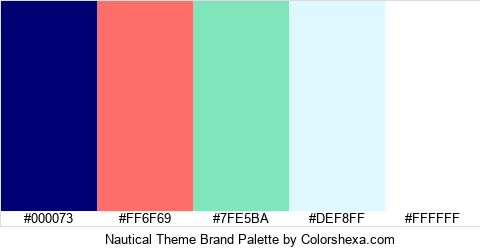 Nautical Theme Brand Colors Logo