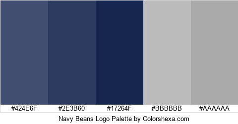 Navy Beans Logo Colors Logo