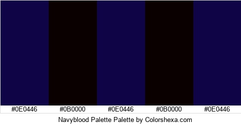 Navyblood Palette Colors Logo