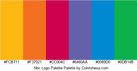 Nbc Logo Palette Colors Logo