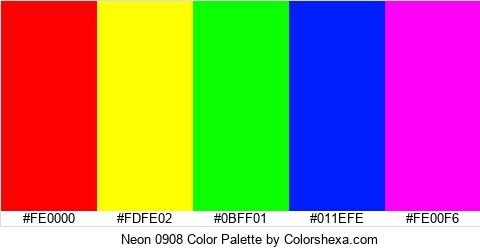 Neon 0908 Color Colors Logo