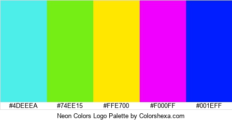 Neon Colors Logo Colors Logo