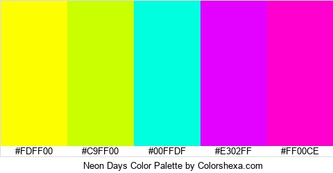 Neon Days Color Colors Logo
