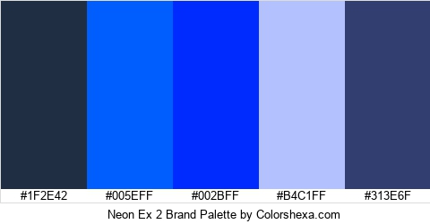 Neon Ex 2 Brand Colors Logo